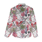 Australia Pink Galah Women Casual Shirt Rose-breasted Cockatoo Pineapple Seamless Vibes - Aussie Hoodie