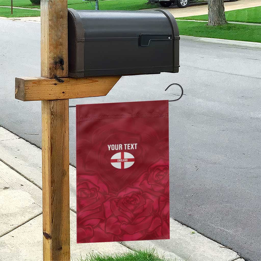 Custom England Rugby 2025 Garden Flag Go Champions Red Rose