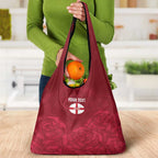 Custom England Rugby 2025 Grocery Bag Go Champions Red Rose