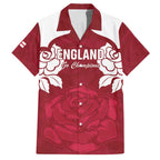 Custom England Rugby 2025 Hawaiian Shirt Go Champions Red Rose