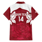 Custom England Rugby 2025 Hawaiian Shirt Go Champions Red Rose