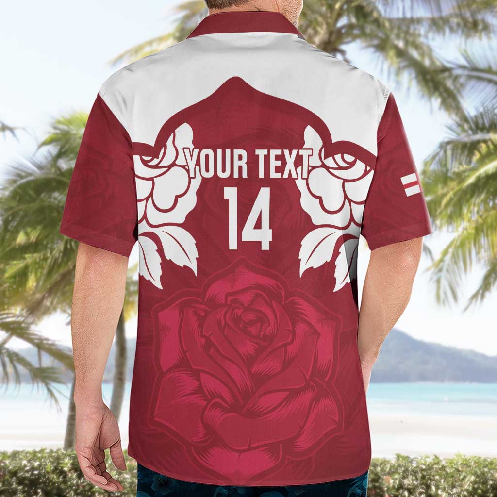 Custom England Rugby 2025 Hawaiian Shirt Go Champions Red Rose