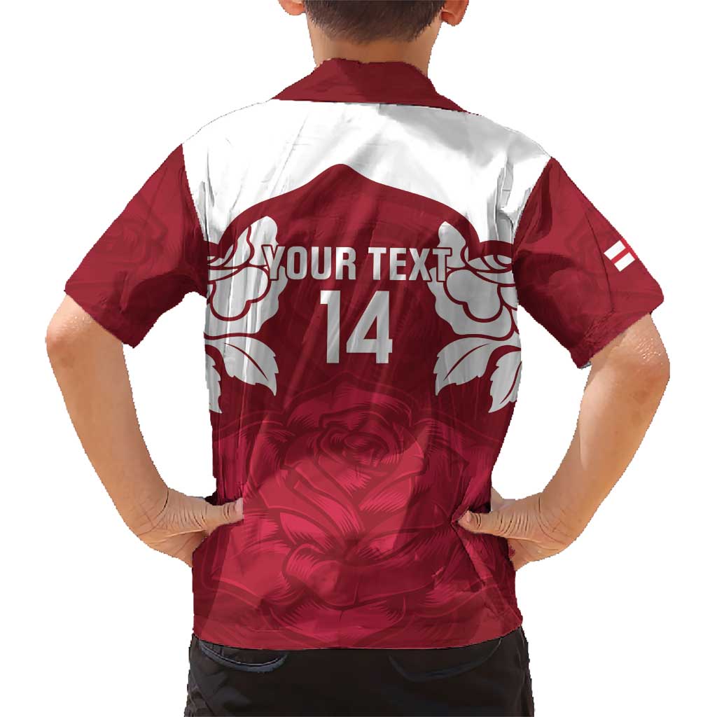 Custom England Rugby 2025 Hawaiian Shirt Go Champions Red Rose