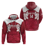 Custom England Rugby 2025 Hoodie Go Champions Red Rose