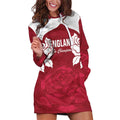 Custom England Rugby 2025 Hoodie Dress Go Champions Red Rose