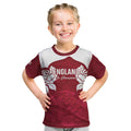 Custom England Rugby 2025 Kid T Shirt Go Champions Red Rose