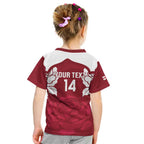 Custom England Rugby 2025 Kid T Shirt Go Champions Red Rose