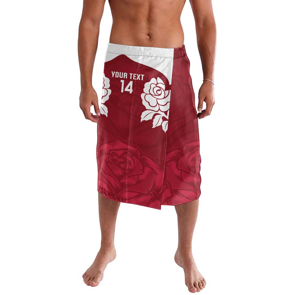 Custom England Rugby 2025 Lavalava Go Champions Red Rose