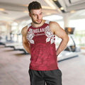Custom England Rugby 2025 Men Tank Top Go Champions Red Rose