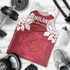 Custom England Rugby 2025 Men Tank Top Go Champions Red Rose