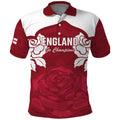 Custom England Rugby 2025 Polo Shirt Go Champions Red Rose
