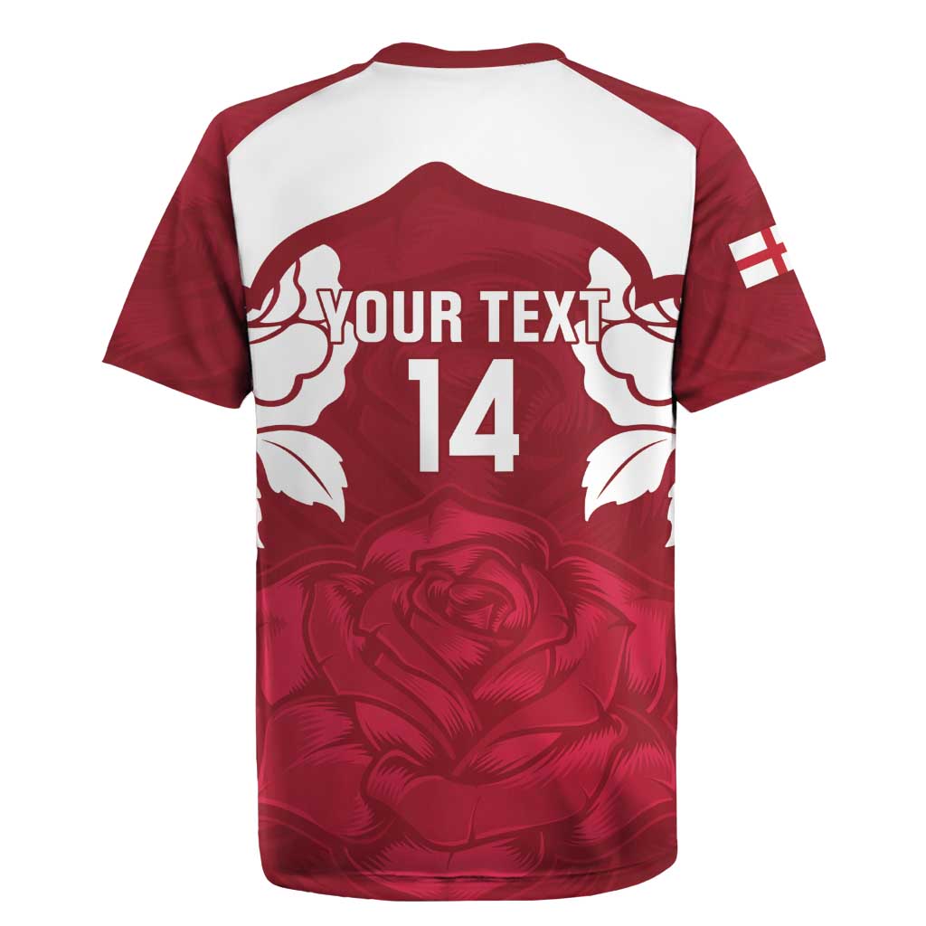 Custom England Rugby 2025 Rugby Jersey Go Champions Red Rose