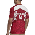 Custom England Rugby 2025 Rugby Jersey Go Champions Red Rose