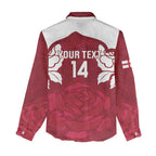 Custom England Rugby 2025 Women Casual Shirt Go Champions Red Rose