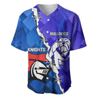 Custom Bulldogs And Knights Rugby 2025 Baseball Jersey Dynamic Style