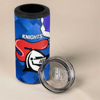Custom Bulldogs And Knights Rugby 2025 4 in 1 Can Cooler Tumbler Dynamic Style