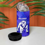 Custom Bulldogs And Knights Rugby 2025 4 in 1 Can Cooler Tumbler Dynamic Style