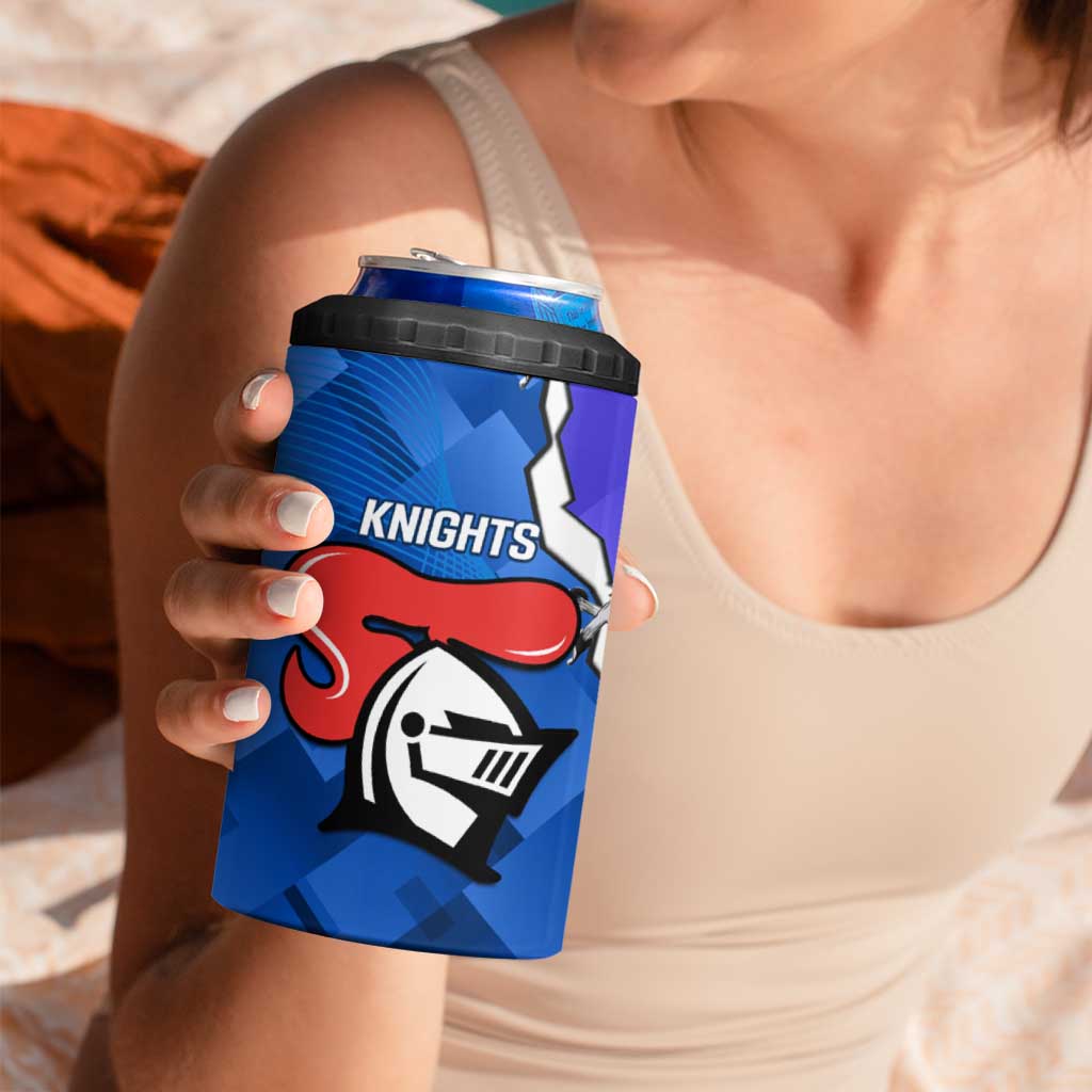 Custom Bulldogs And Knights Rugby 2025 4 in 1 Can Cooler Tumbler Dynamic Style