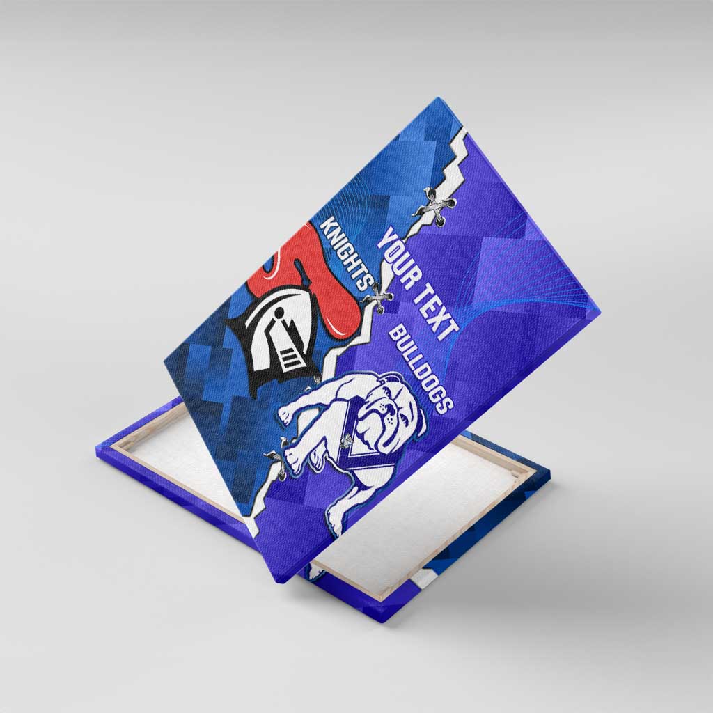 Custom Bulldogs And Knights Rugby 2025 Canvas Wall Art Dynamic Style