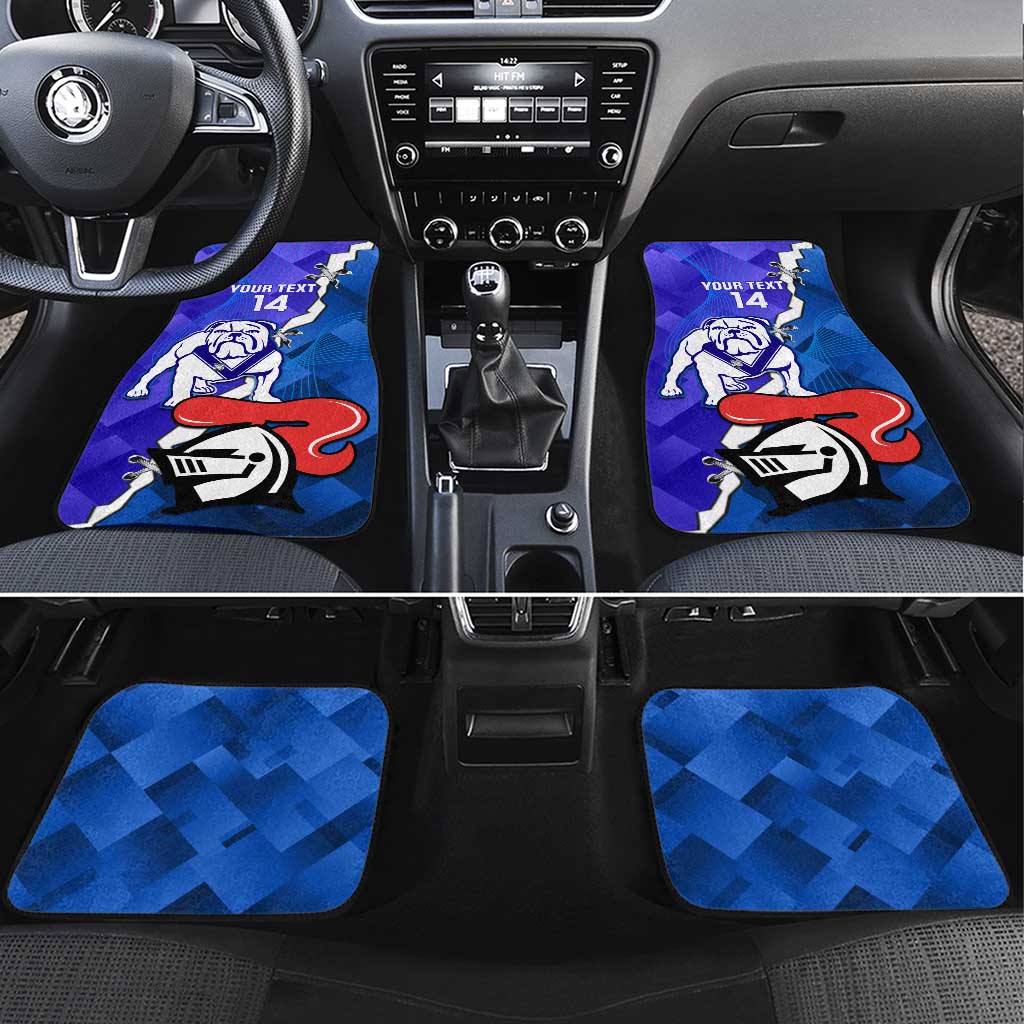 Custom Bulldogs And Knights Rugby 2025 Car Mats Dynamic Style