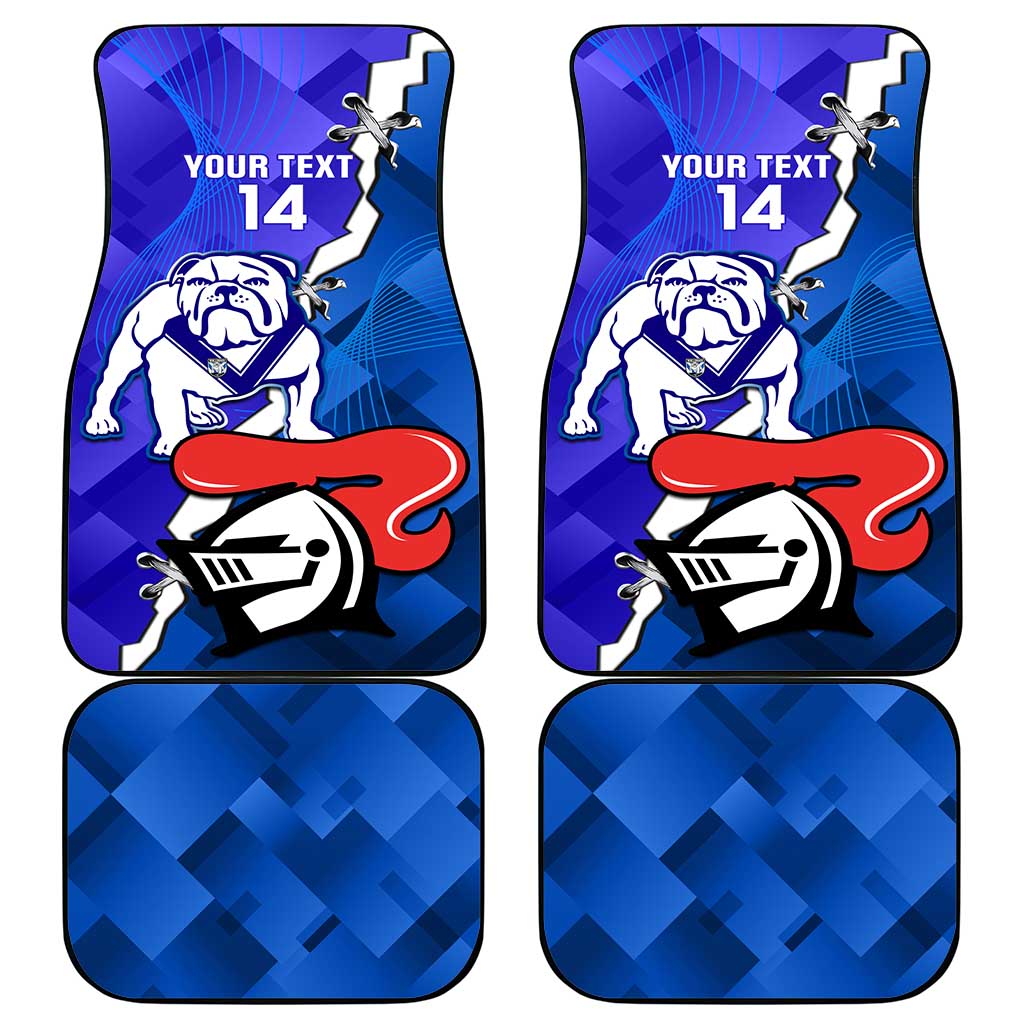 Custom Bulldogs And Knights Rugby 2025 Car Mats Dynamic Style