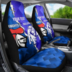 Custom Bulldogs And Knights Rugby 2025 Car Seat Cover Dynamic Style