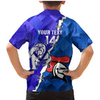 Custom Bulldogs And Knights Rugby 2025 Family Matching Mermaid Dress and Hawaiian Shirt Dynamic Style
