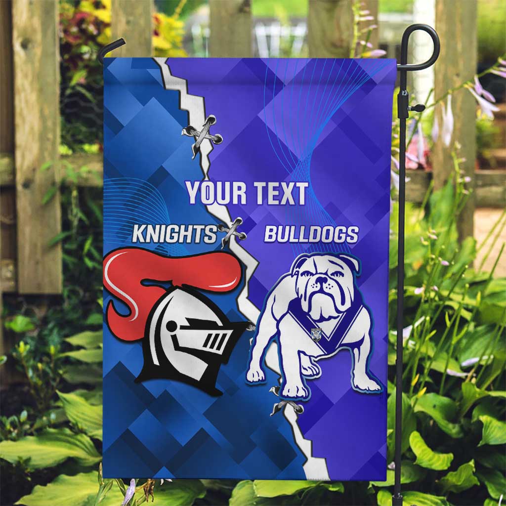 Custom Bulldogs And Knights Rugby 2025 Garden Flag Dynamic Style