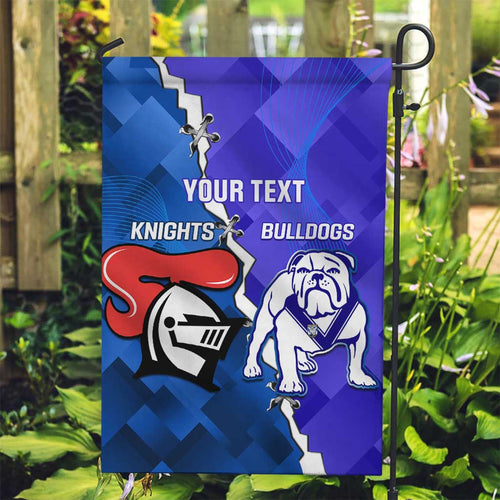 Custom Bulldogs And Knights Rugby 2025 Garden Flag Dynamic Style