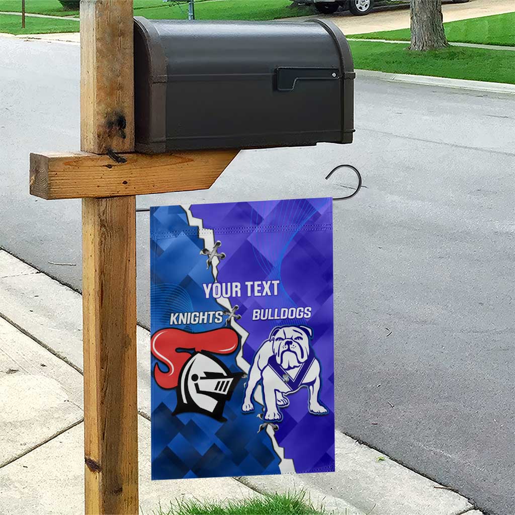 Custom Bulldogs And Knights Rugby 2025 Garden Flag Dynamic Style