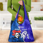 Custom Bulldogs And Knights Rugby 2025 Grocery Bag Dynamic Style