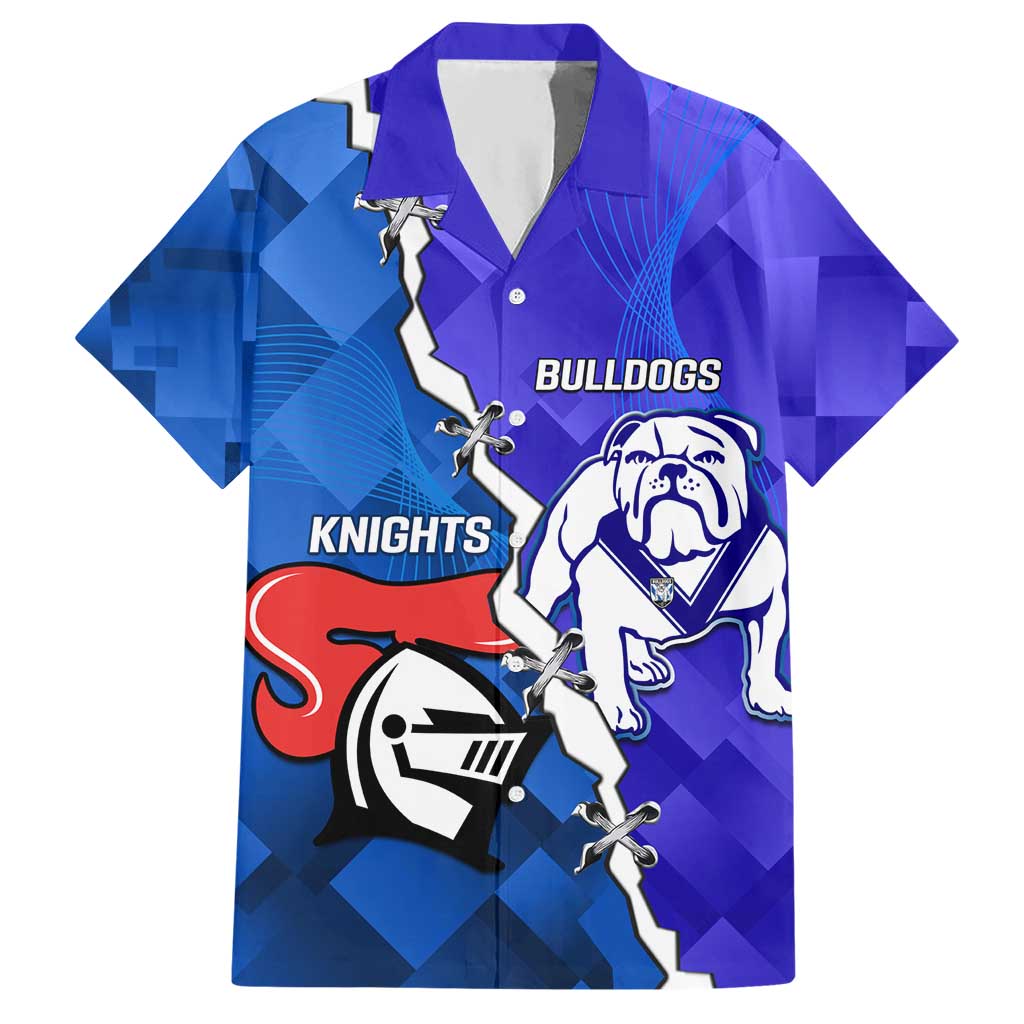 Custom Bulldogs And Knights Rugby 2025 Hawaiian Shirt Dynamic Style