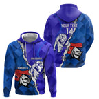 Custom Bulldogs And Knights Rugby 2025 Hoodie Dynamic Style