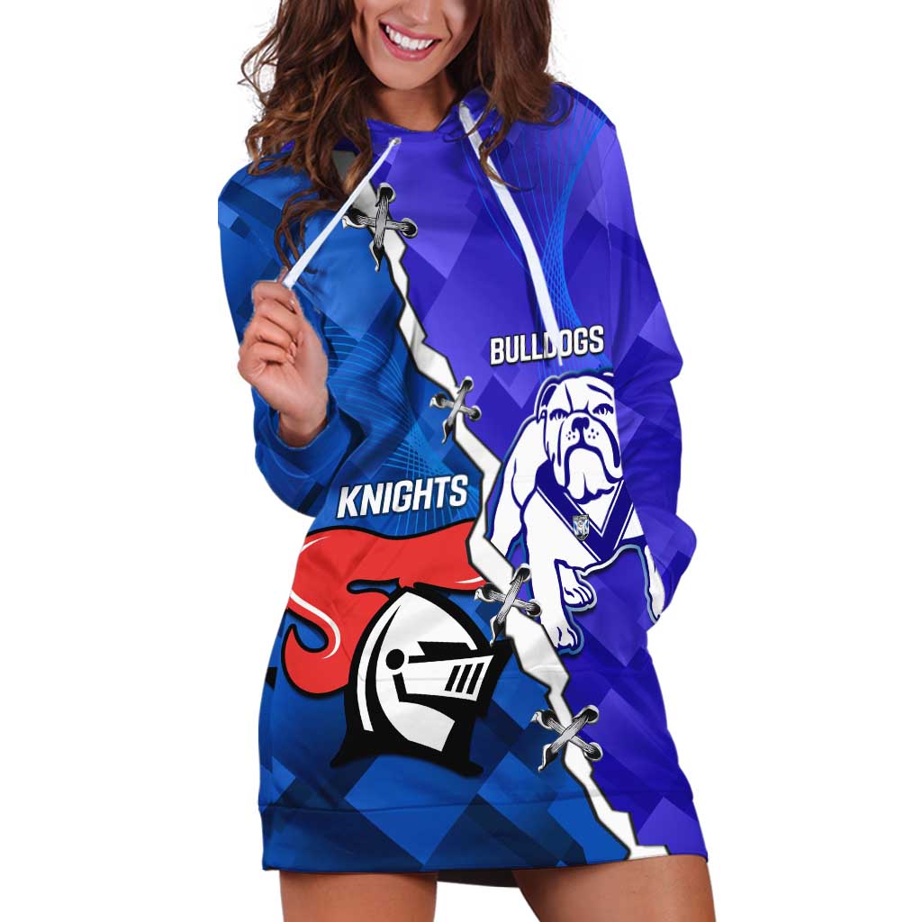 Custom Bulldogs And Knights Rugby 2025 Hoodie Dress Dynamic Style