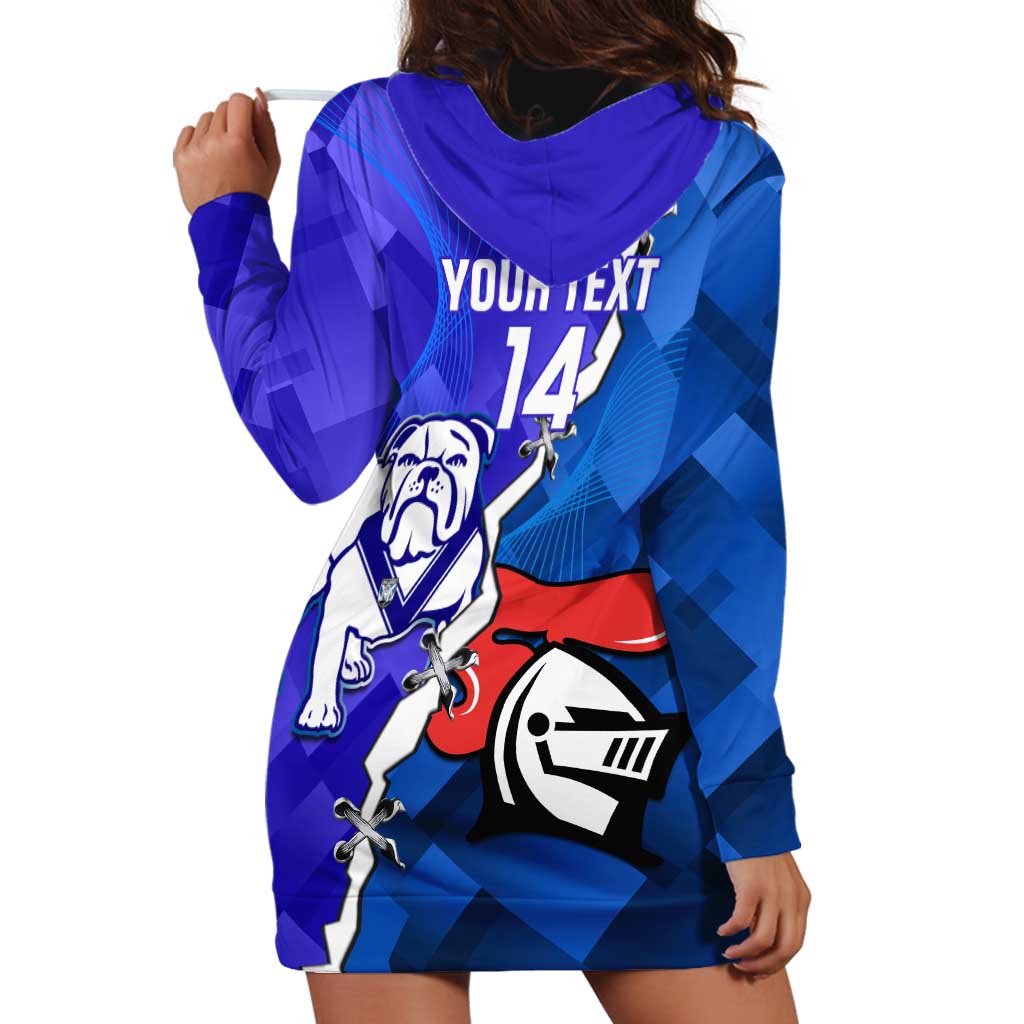 Custom Bulldogs And Knights Rugby 2025 Hoodie Dress Dynamic Style