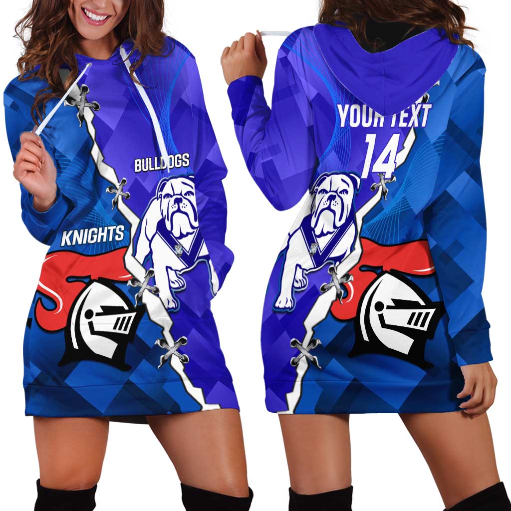 Custom Bulldogs And Knights Rugby 2025 Hoodie Dress Dynamic Style