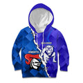 Custom Bulldogs And Knights Rugby 2025 Kid Hoodie Dynamic Style