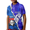 Custom Bulldogs And Knights Rugby 2025 Kid Polo Shirt Dynamic Style