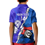 Custom Bulldogs And Knights Rugby 2025 Kid Polo Shirt Dynamic Style