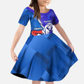 Custom Bulldogs And Knights Rugby 2025 Kid Short Sleeve Dress Dynamic Style