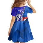 Custom Bulldogs And Knights Rugby 2025 Kid Short Sleeve Dress Dynamic Style