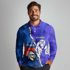 Custom Bulldogs And Knights Rugby 2025 Long Sleeve Polo Shirt Dynamic Style