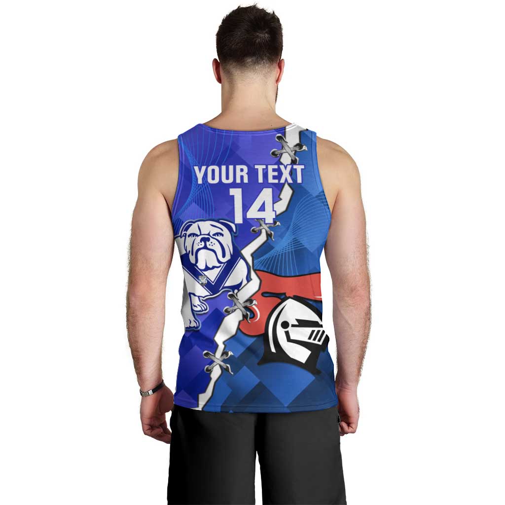 Custom Bulldogs And Knights Rugby 2025 Men Tank Top Dynamic Style