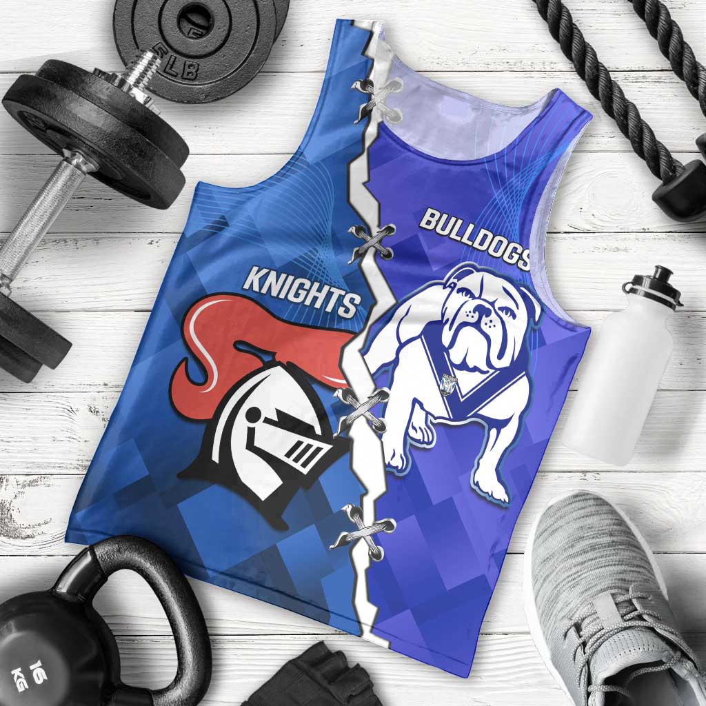 Custom Bulldogs And Knights Rugby 2025 Men Tank Top Dynamic Style