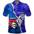 Custom Bulldogs And Knights Rugby 2025 Polo Shirt Dynamic Style