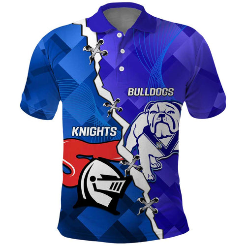 Custom Bulldogs And Knights Rugby 2025 Polo Shirt Dynamic Style
