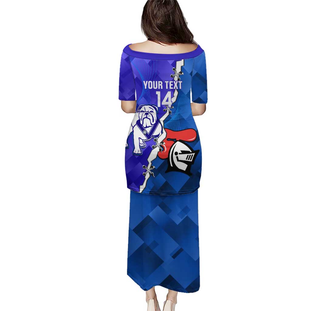 Custom Bulldogs And Knights Rugby 2025 Puletasi Dynamic Style