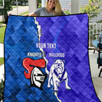 Custom Bulldogs And Knights Rugby 2025 Quilt Dynamic Style
