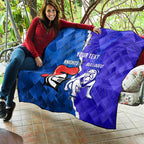 Custom Bulldogs And Knights Rugby 2025 Quilt Dynamic Style