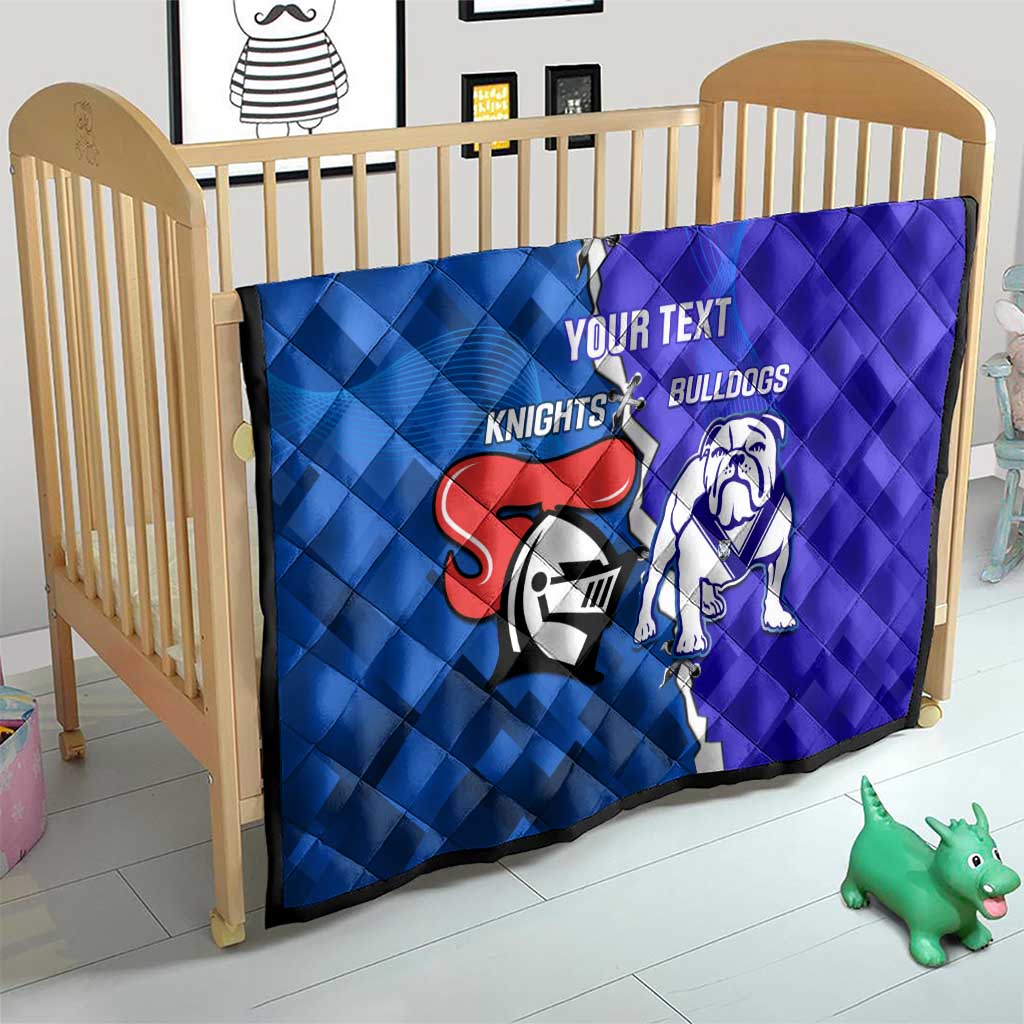 Custom Bulldogs And Knights Rugby 2025 Quilt Dynamic Style